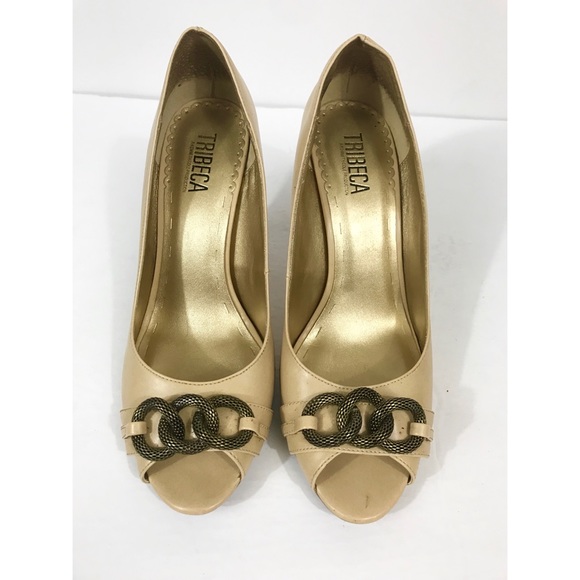 TriBeCa by Kenneth Cole Open Toe Pumps - Picture 2 of 5